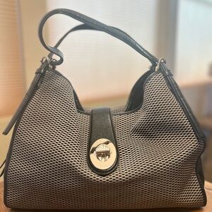 Coach Elegant Black and Tan/Gold Women's Handbag